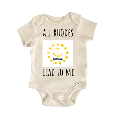 Rhode Island State Flag Baby Gift Baby Bodysuit