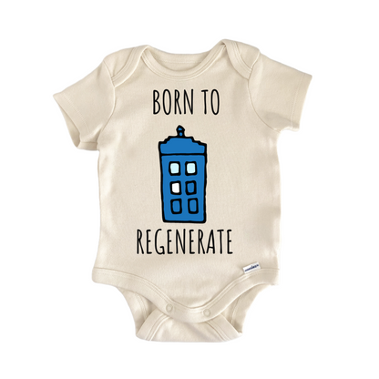 Time Traveler Police Box Baby Gift Baby Bodysuit