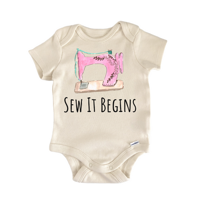 Sewing Machine Seamstress Thread Baby Gift Baby Bodysuit