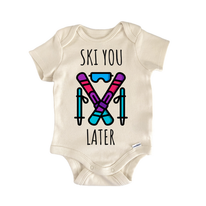 Skiing Baby Gift Baby Bodysuit