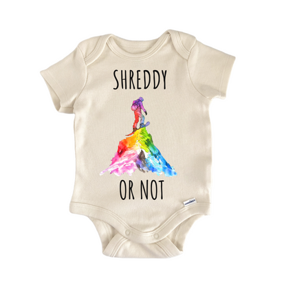 Snowboard Shred Snowboarding Baby Gift Baby Bodysuit