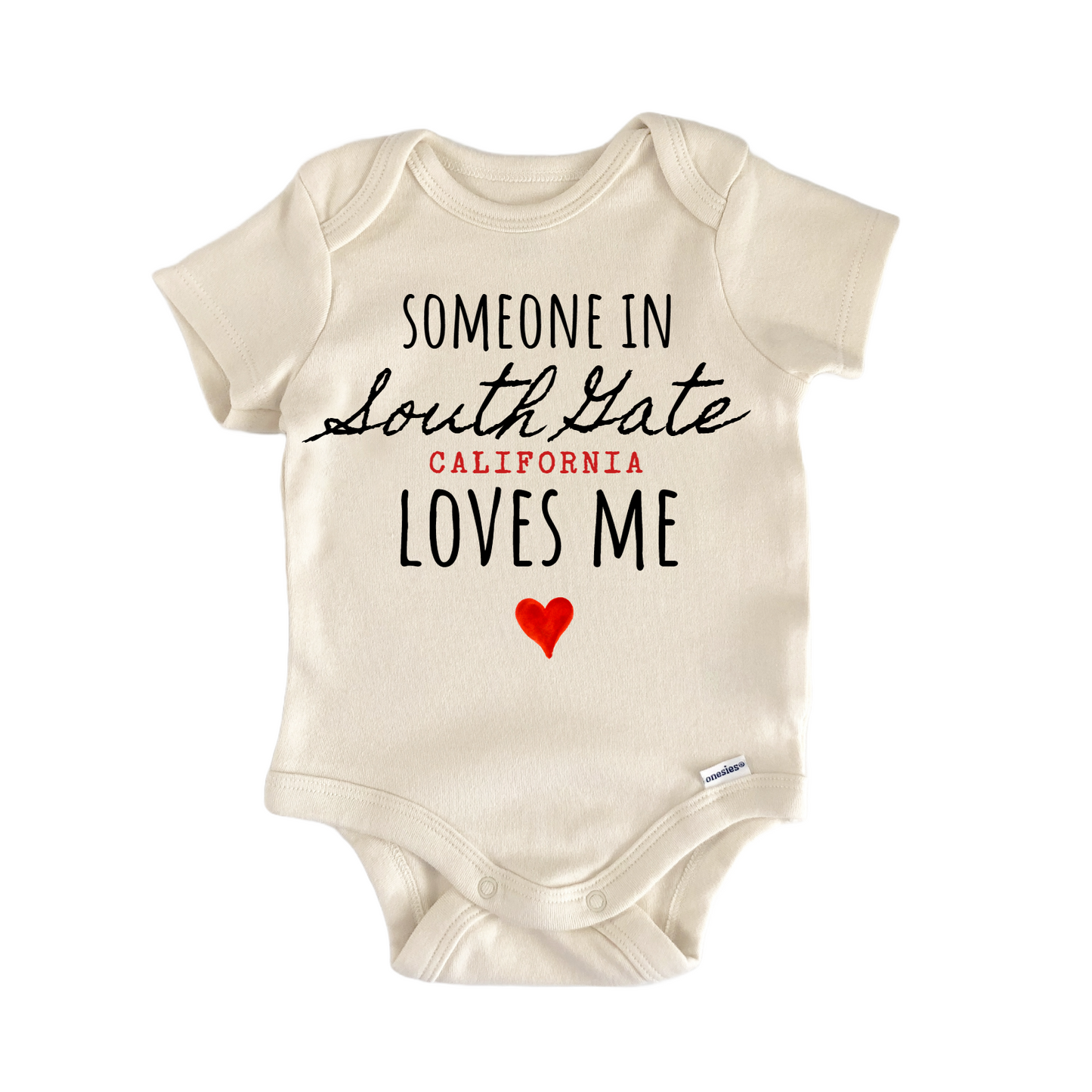 South Gate California Baby Gift Baby Bodysuit