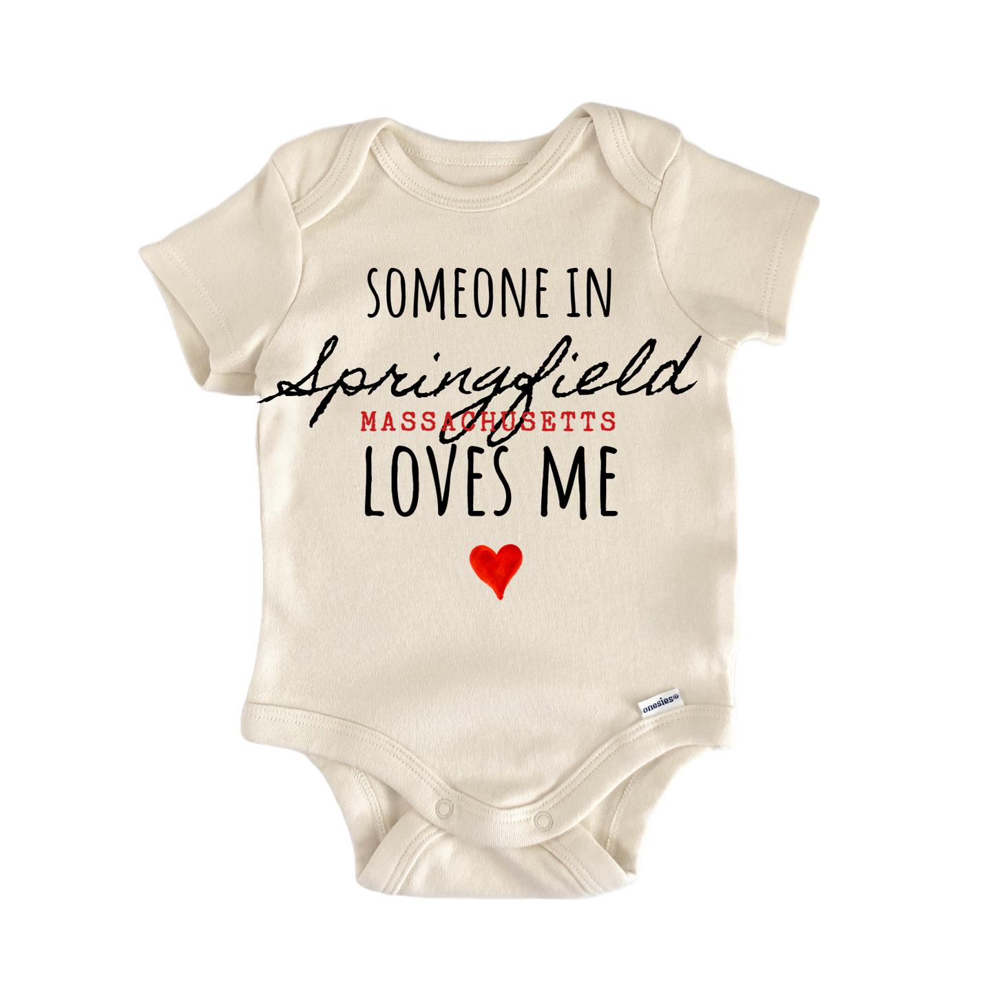 Springfield Massachusetts Baby Gift Baby Bodysuit
