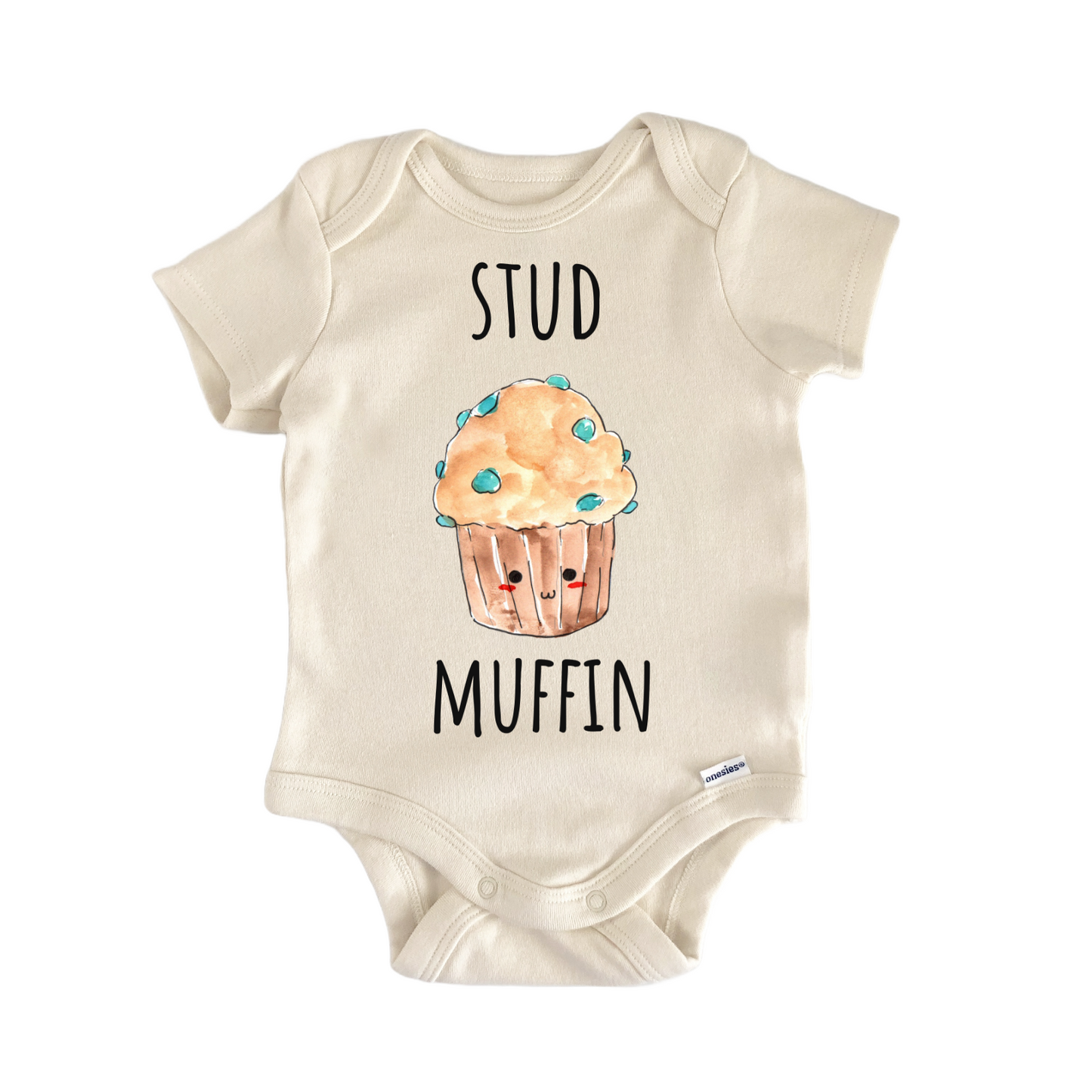 Stud Blueberry Muffin Bakery Baby Gift Baby Bodysuit