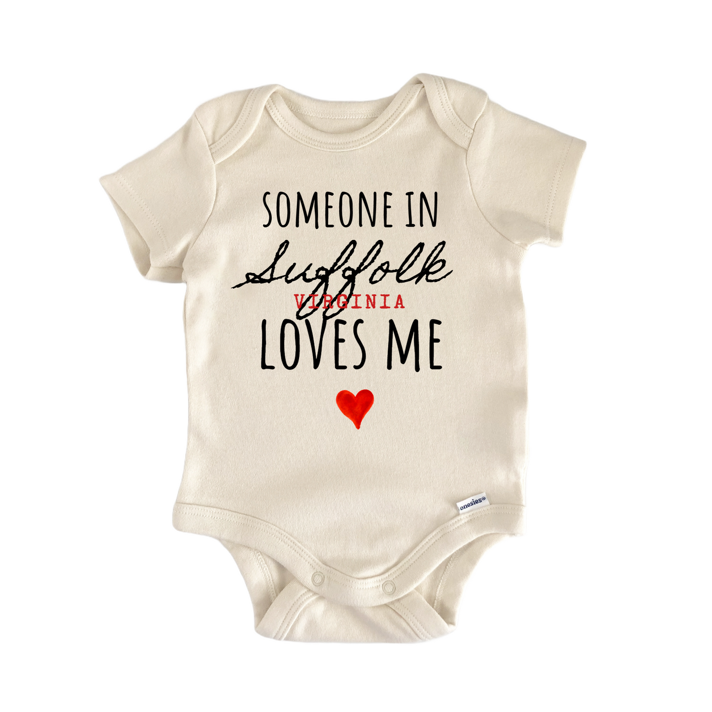 Suffolk Virginia Baby Gift Baby Bodysuit