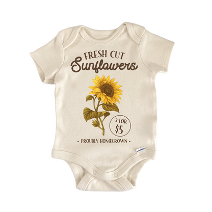 Sunflower Farm Homegrown Market Baby Gift Baby Bodysuit