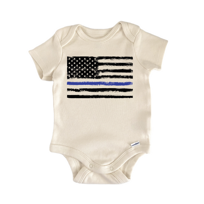 Thin Blue Line Police Law Enforcement Baby Gift Baby Bodysuit