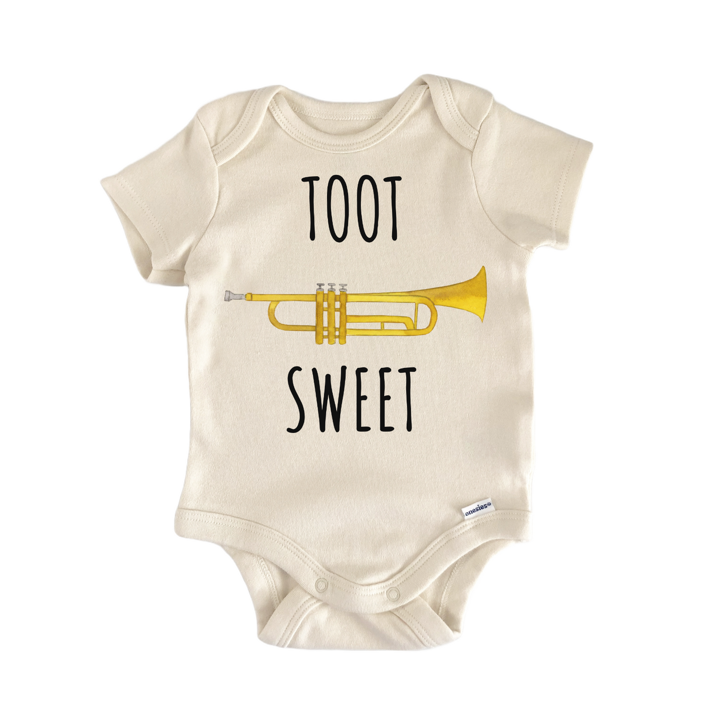 Trumpet Marching Band Toot Brass Baby Gift Baby Bodysuit