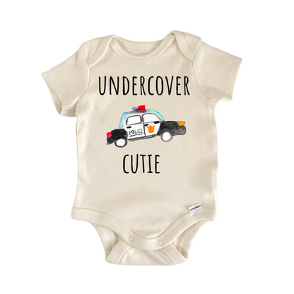 Undercover Cutie Police Officer Baby Gift Baby Bodysuit