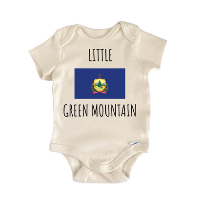 Vermont Green Mountain State Flag Baby Gift Baby Bodysuit