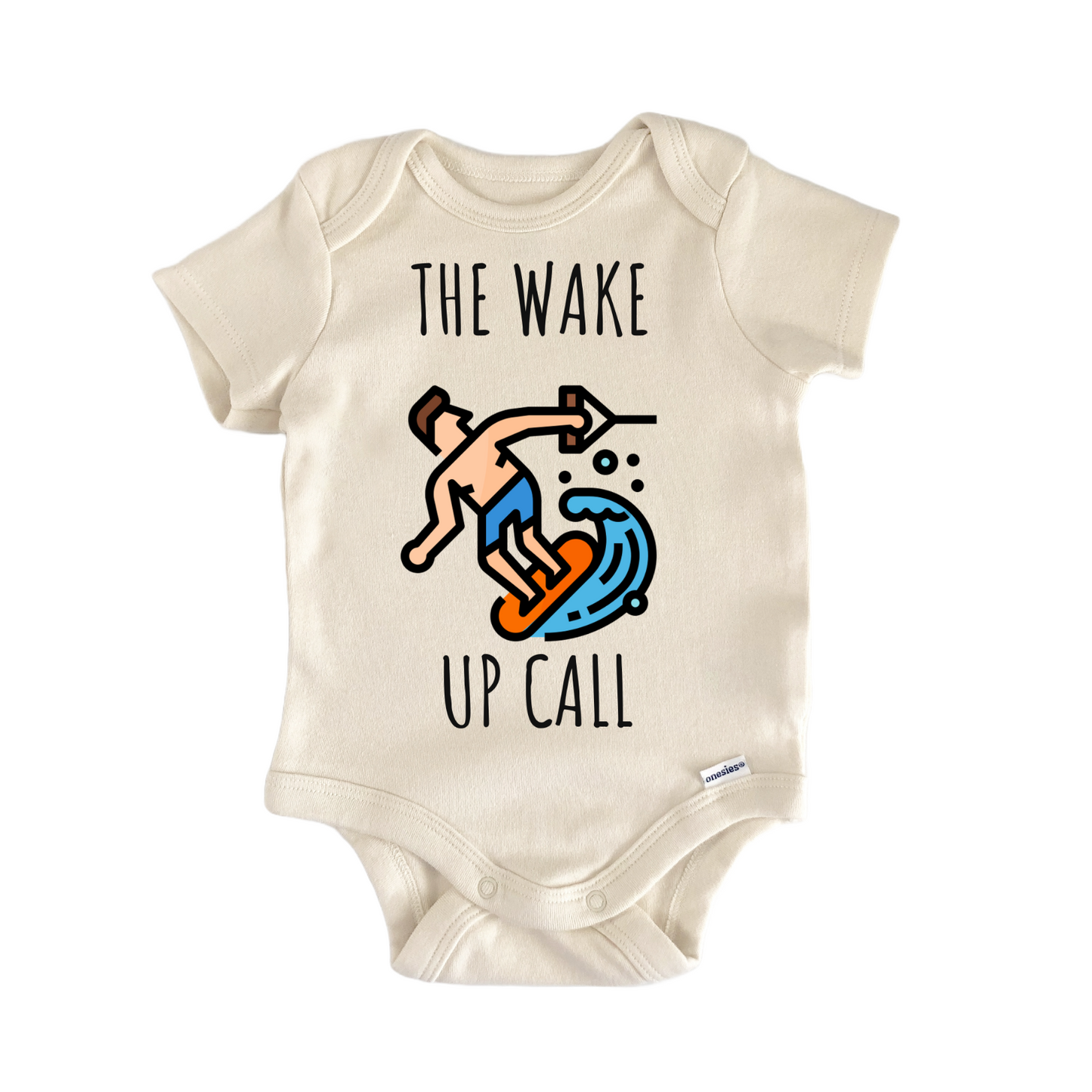 Wakeboarding Wakeboard Water Boat Baby Gift Baby Bodysuit