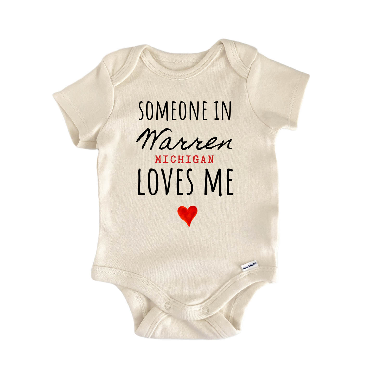 Warren Michigan Baby Gift Baby Bodysuit