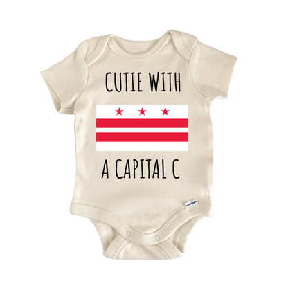 Washington DC State Flag Baby Gift Baby Bodysuit