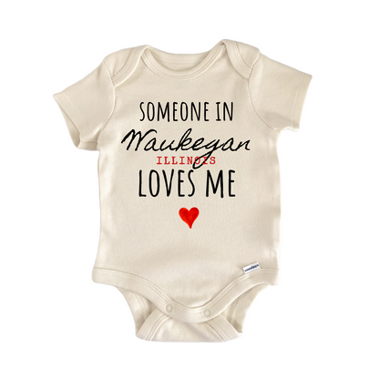 Waukegan Illinois Baby Gift Baby Bodysuit