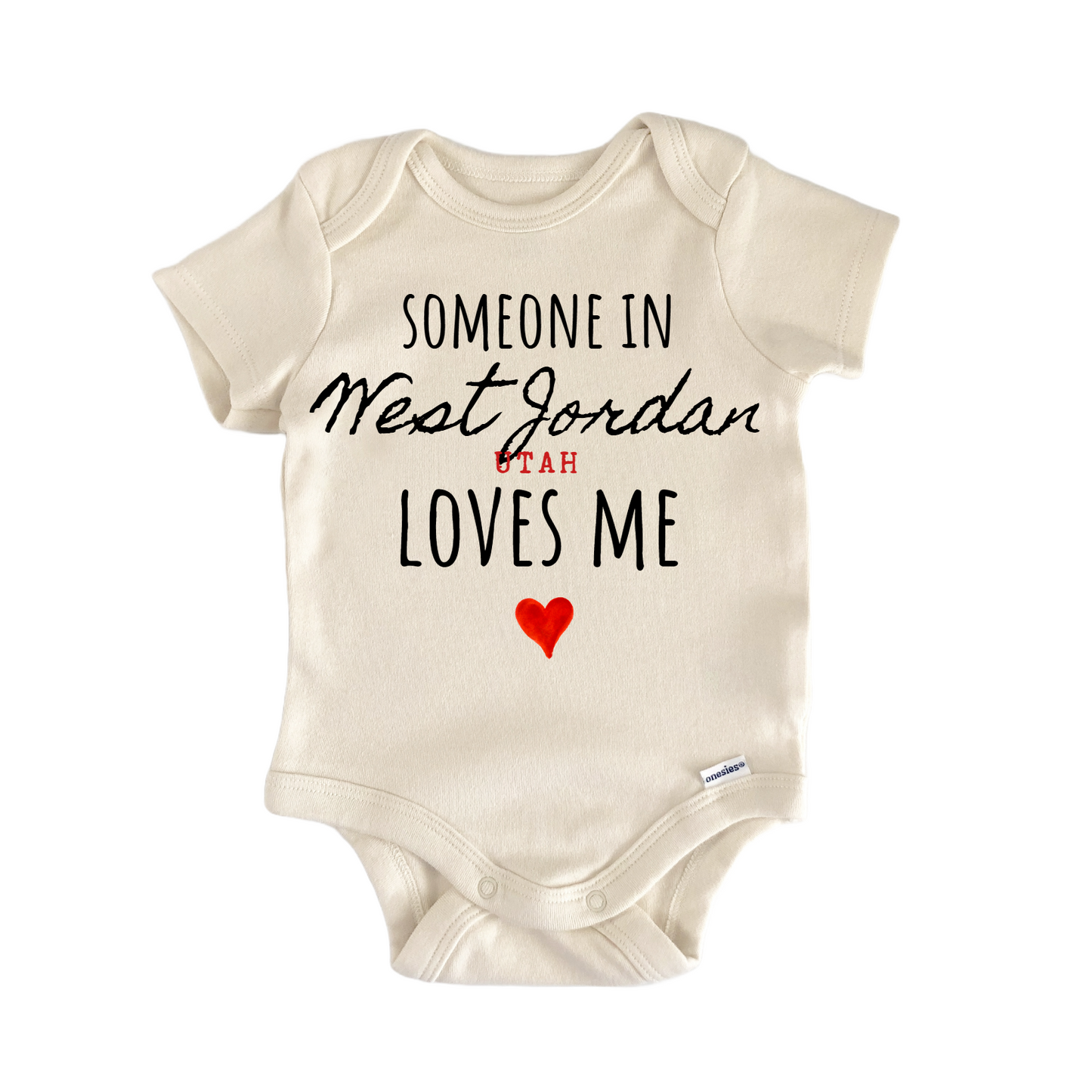 West Jordan Utah Baby Gift Baby Bodysuit