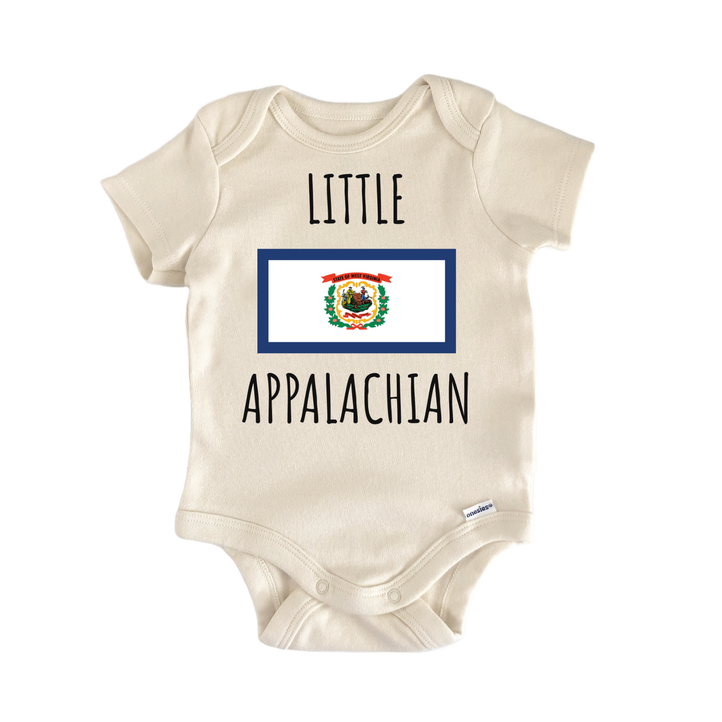 West Virginia Appalachian State Flag Baby Gift Baby Bodysuit