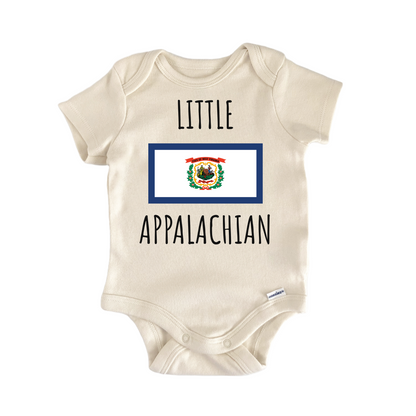 West Virginia Appalachian State Flag Baby Gift Baby Bodysuit
