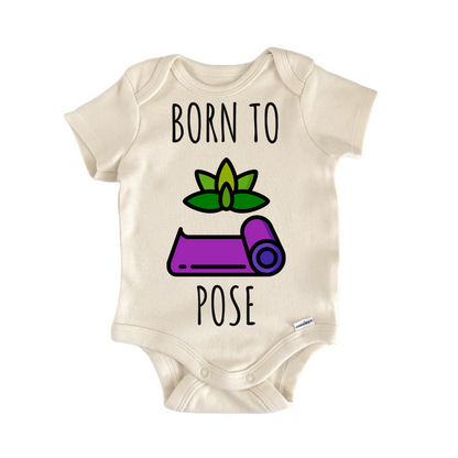 Yoga Pose Lotus Baby Gift Baby Bodysuit
