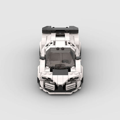 Built-up Block Series 8-grid Racing Model