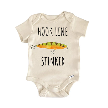 Hook Line Stinker Fishing Fisherman Baby Gift Baby Bodysuit