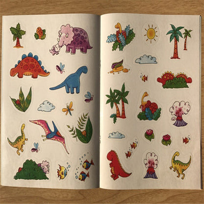 Children coloring sticker book