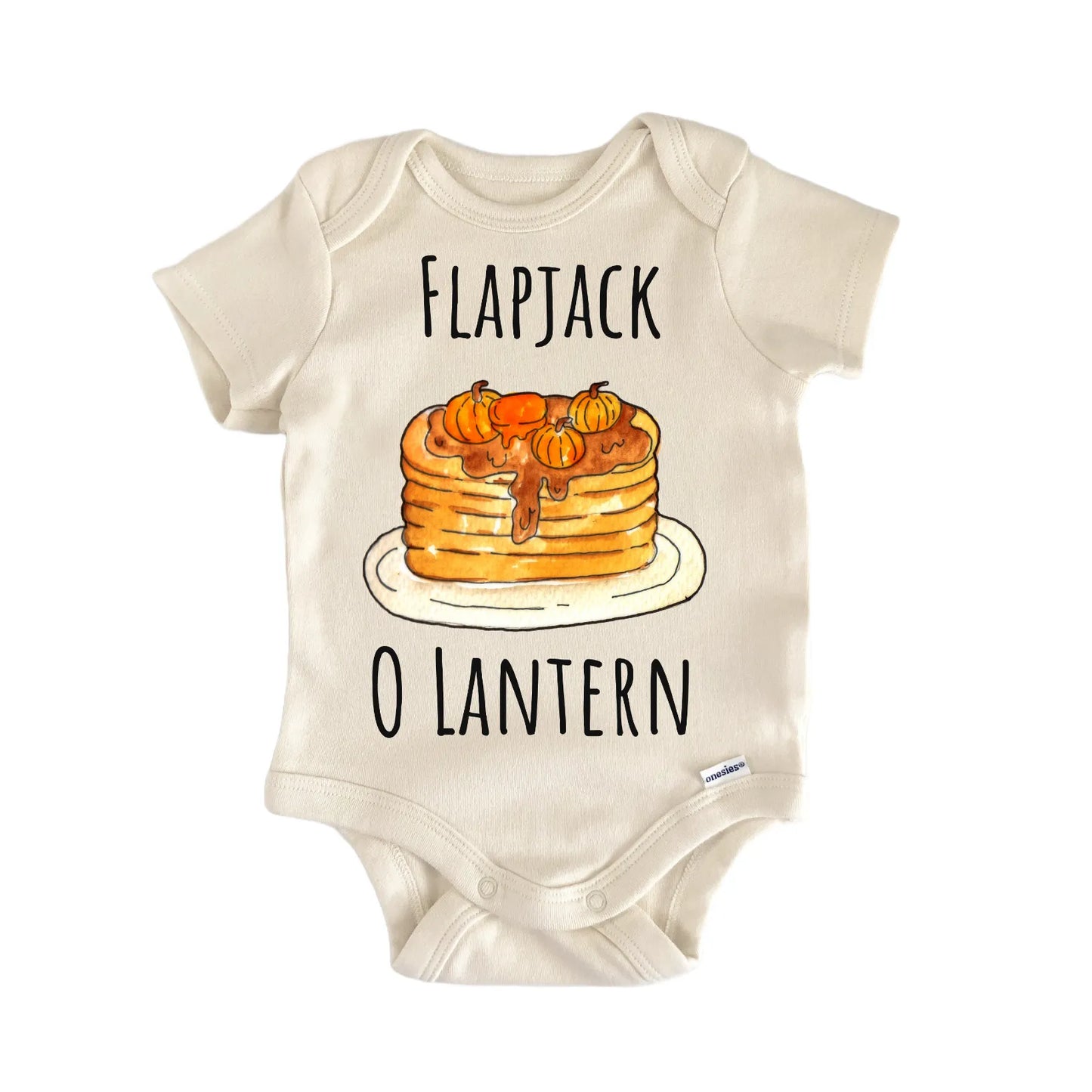Pancakes Breakfast Brunch Pumpkin Halloween Baby Gift Baby Bodysuit