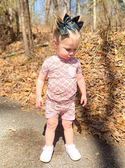 Checkered Mama's Girl Bamboo Short Set (FINAL SALE)