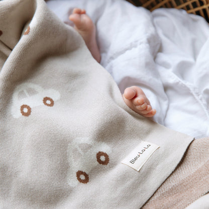 100% Cotton Luxury Knit Car Swaddle Blanket
