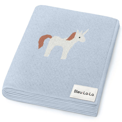 Knit Unicorn Blanket