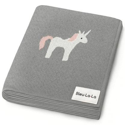 Knit Unicorn Blanket