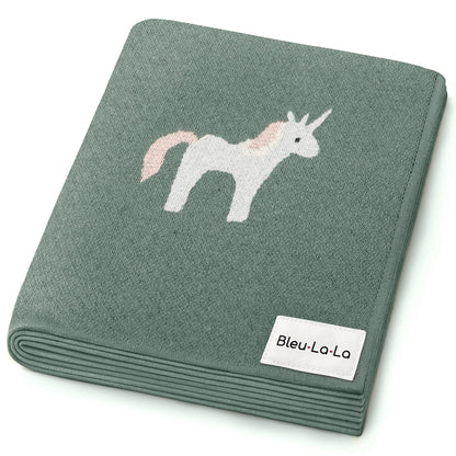 Knit Unicorn Blanket