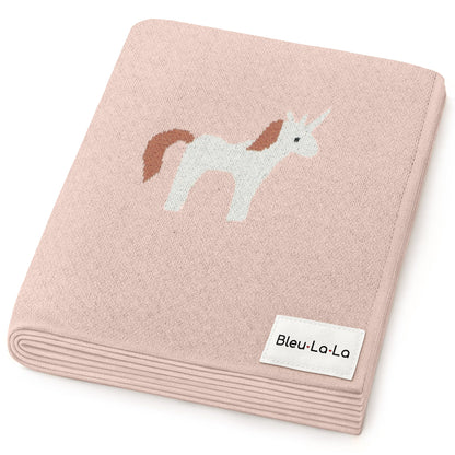 Knit Unicorn Blanket