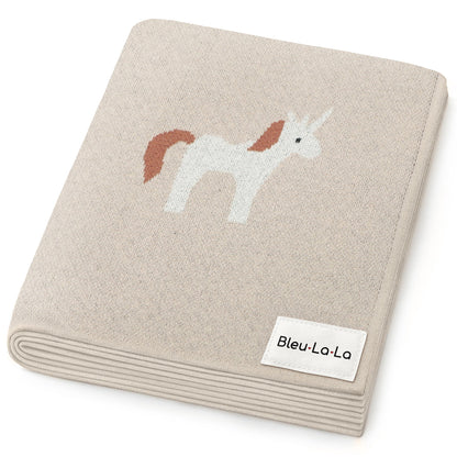 Knit Unicorn Blanket
