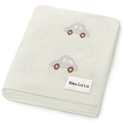 100% Cotton Luxury Knit Car Swaddle Blanket