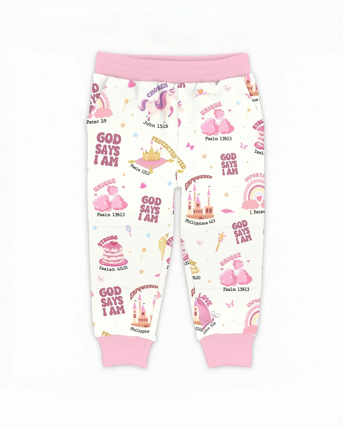 God Says I Am Girl Bamboo Jogger