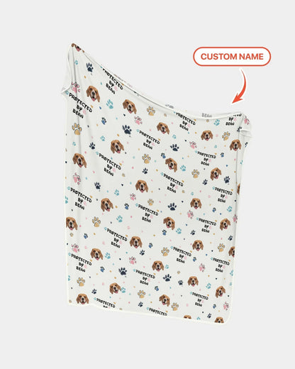 Custom Dog Pattern Bamboo Blanket
