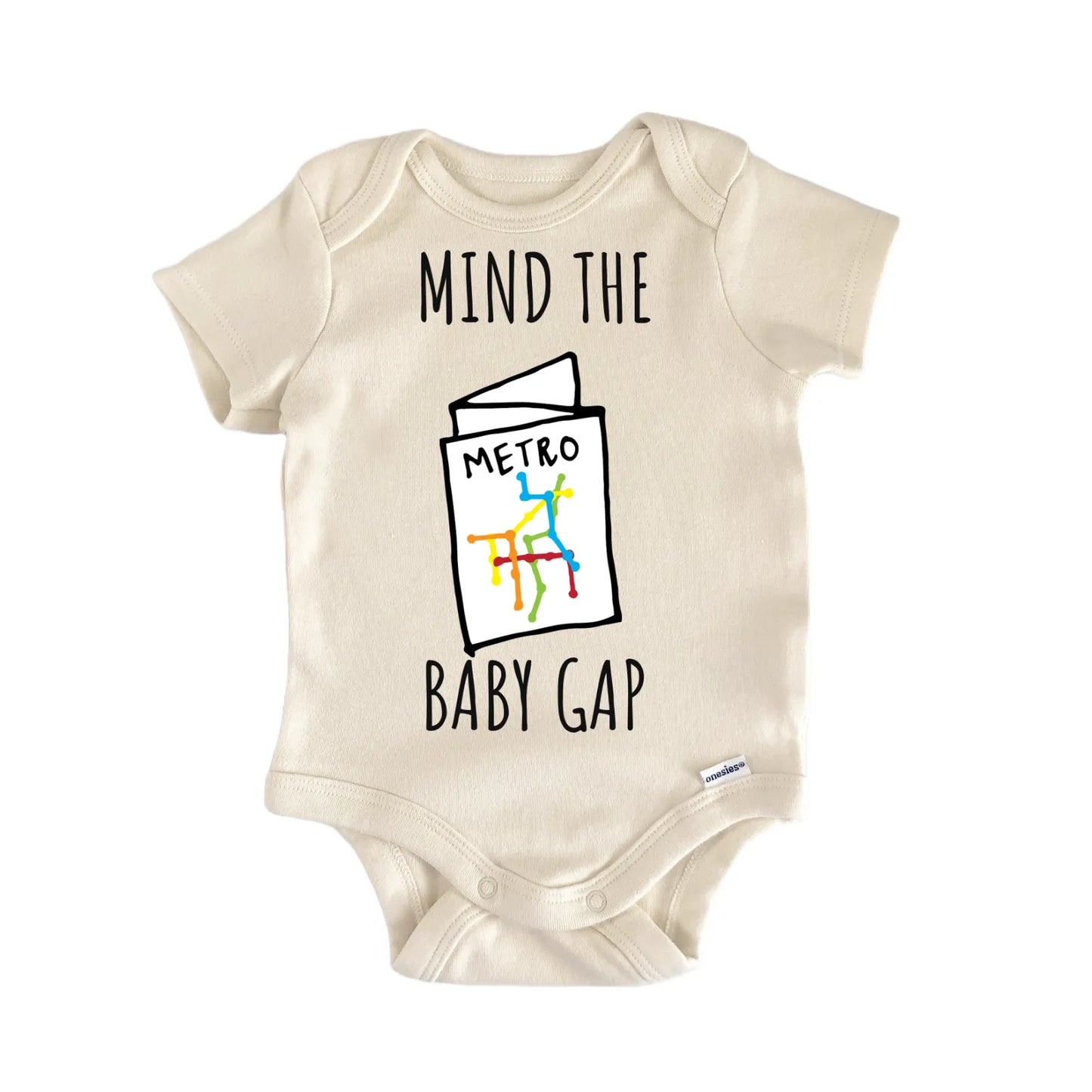 Metro Subway NYC New York Baby Gift Baby Bodysuit