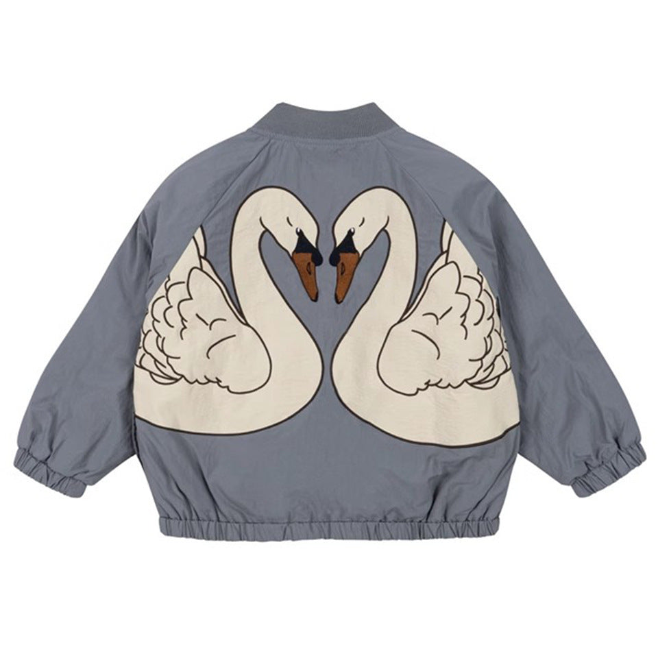 Children's Cotton Clothes Animal Zipper