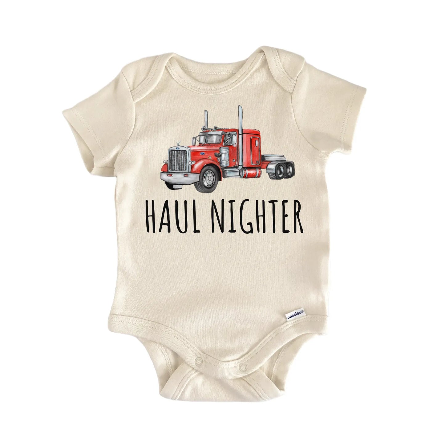 Semi Truck Tractor Trucker Baby Gift Baby Bodysuit