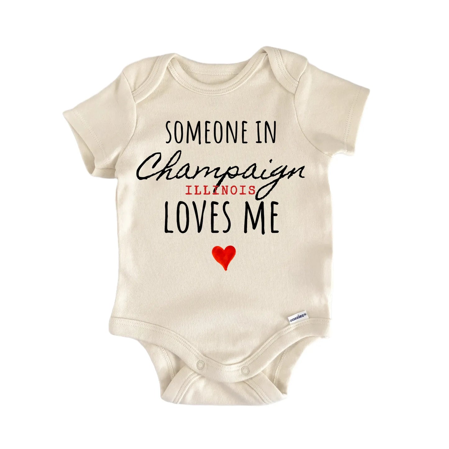 Champaign Illinois Baby Gift Baby Bodysuit
