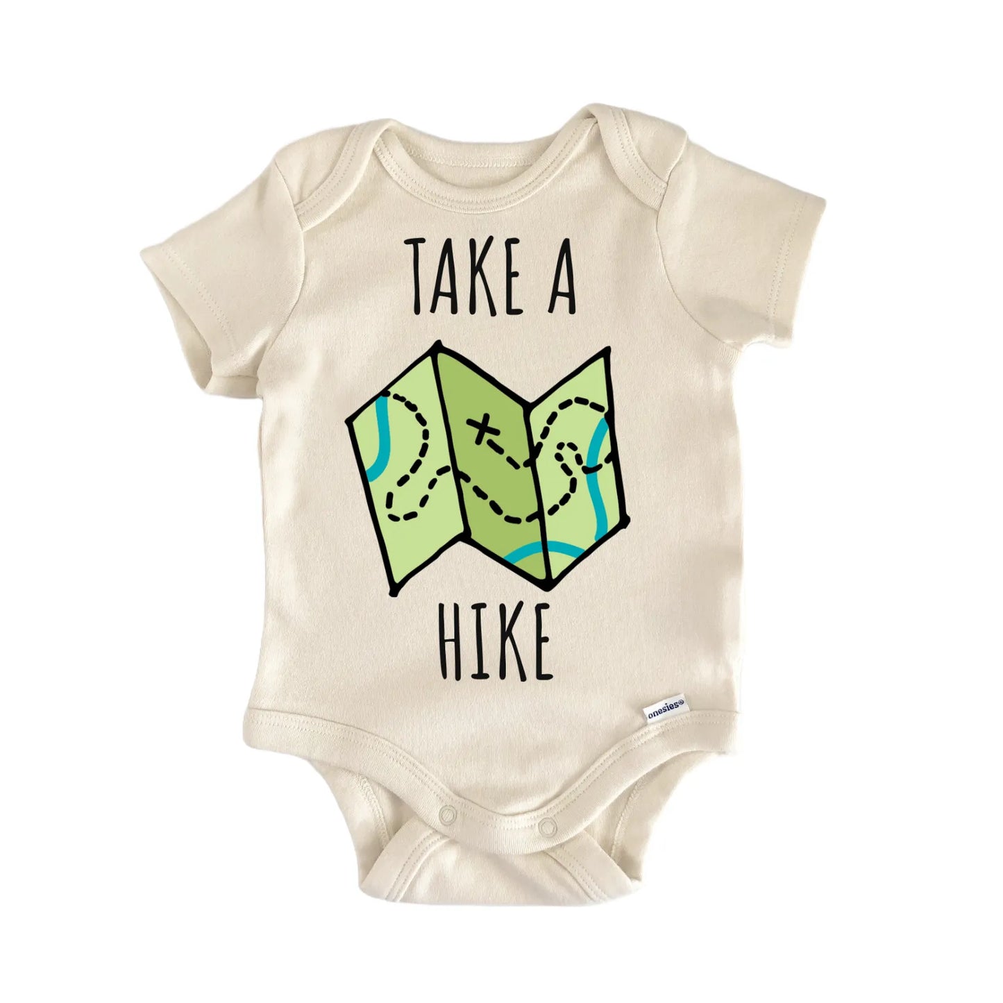 Take A Hike Mountains Hiking Baby Gift Baby Bodysuit