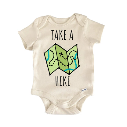 Take A Hike Mountains Hiking Baby Gift Baby Bodysuit