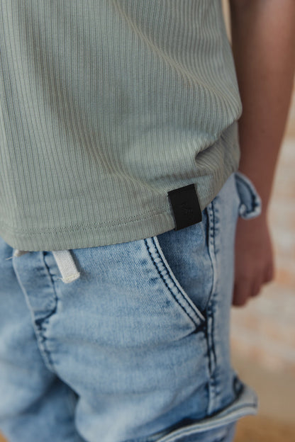 Sage (ribbed) - Everyday Tee