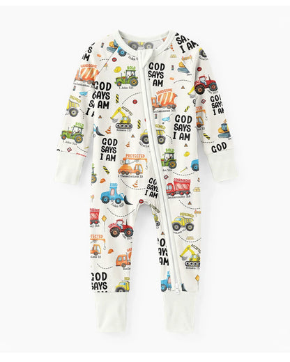 God Says I Am Boy Bamboo Convertible Zippy