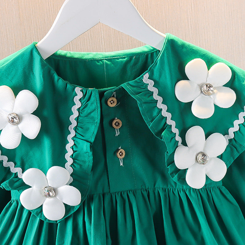 Spring And Autumn Long Sleeve Skirt Children's Clothing