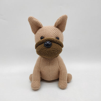 Yarn Bear Doll Wedding Celebration Doll Cute Plush Knitted Toy For Kids As A Gift