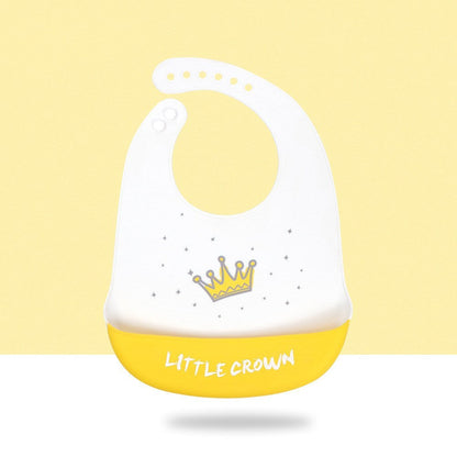 Baby Cartoon Silicone Bib Waterproof And Dirt-proof Super Soft