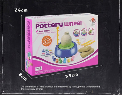 Children's Potter's Wheel Electric Toy Drawing Blank Pottery Clay Machine