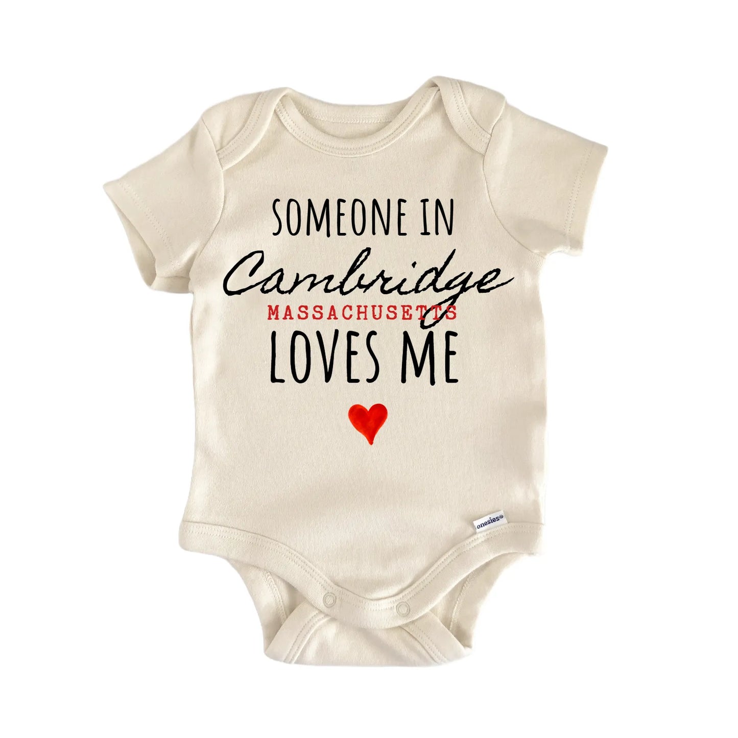 Cambridge Massachusetts Baby Gift Baby Bodysuit