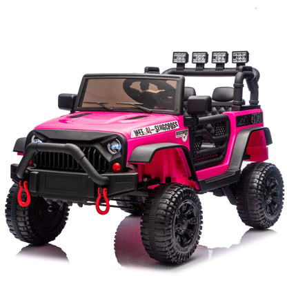 ToyRides Elite 24V Kids Ride On Car W/Parents Remote Control, Rose Pink
